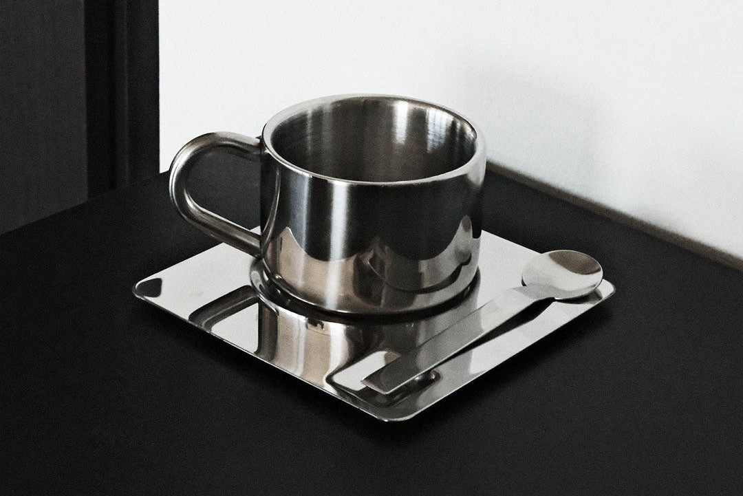 Minimalist Coffee Mug Set | Stainless Steel | Studio Halo