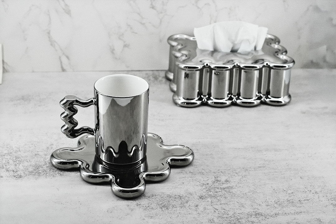 Silva 01  |  Wavy Mug set ( 12.85 oz / 380 ml )