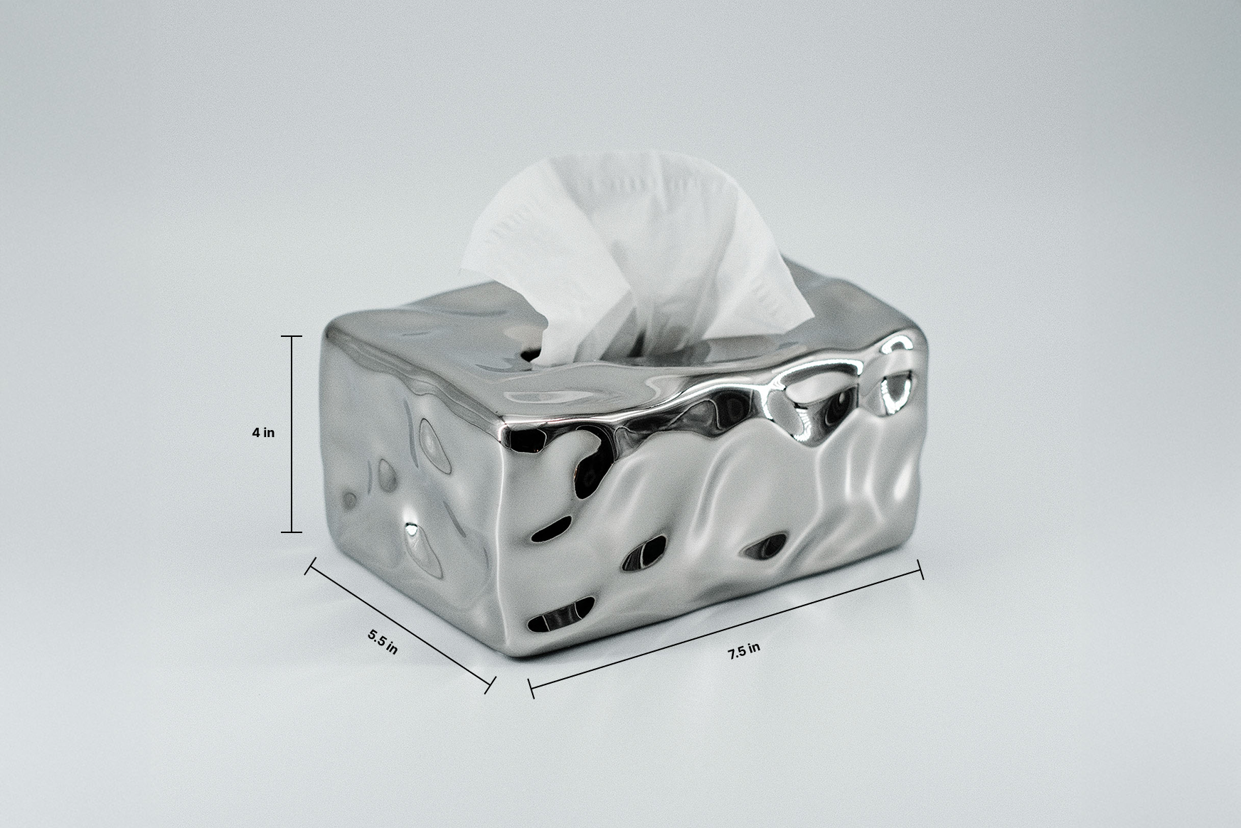 Silva Collection | Silva 04 - Organic Form Tissue Holder